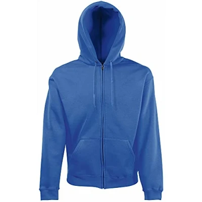 Image of Fruit of the Loom Men&#039;s Pull over Premium Hooded Sweat, Deep Navy, Large