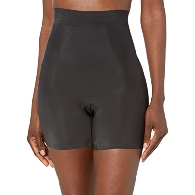 Image of Maidenform Power Players HIGH Waist Girlshort FIRM Control Shapewear, Women&#039;s, Size: Medium, Black
