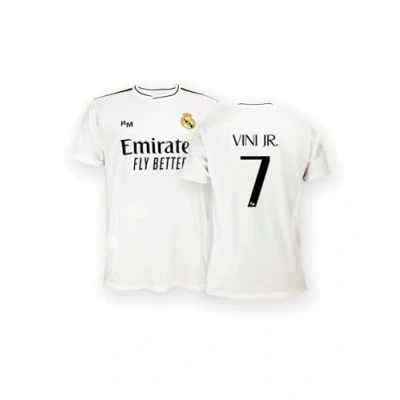 Image of Real Madrid Home Shirt, Kit Season 24/25, Vini Jr., 12 Years, Replica Jersey with Official License