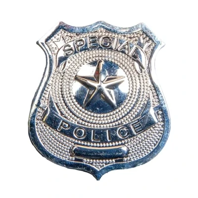 Image of Wicked Costumes Adult Metal Police Badge Fancy Dress Accessory