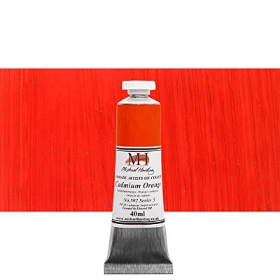 Image of Michael Harding Oil Colour : 40ml Cadmium Orange