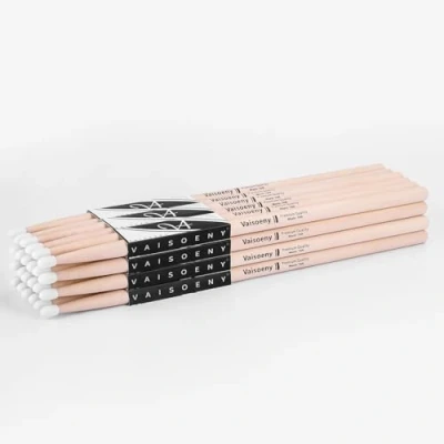 Image of Vaisoeny 7A Drumsticks, Nylon Tip Drum Sticks Set for Acoustic Drums or Electronic Drums, Oval Maple Drumsticks Drummers and beginners (12 Pair)