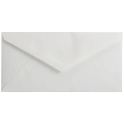 Image of Clairefontaine Ref 23500L G.Lalo Gummed Lined Envelopes (Pack of 20) DL (110 x 220mm) in Size, PEFC Certified, White Linings for Confidentiality Imperial Canvas