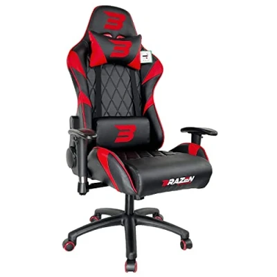 Image of BraZen Gaming Chair, Red, H 125 135cm x W 68cm D 60cm