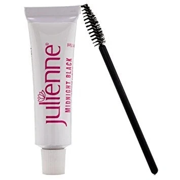 Image of Julienne Eyelash Eyebrow Tint 15ml Dye Black + Free Wand