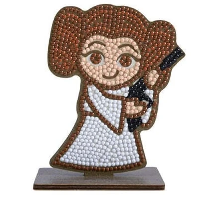 Image of CRYSTAL ART Star Wars Princess Leia Diamond Figure Kit
