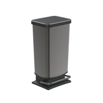 Image of Rotho Paso Trash can 40l with pedal and lid, Plastic (PP) BPA free, , 40 (35.3 x 29.5 67.6 cm)