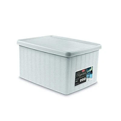 Image of Stefanplast Elegance Storage Box, White, 29 x 39 21 cm