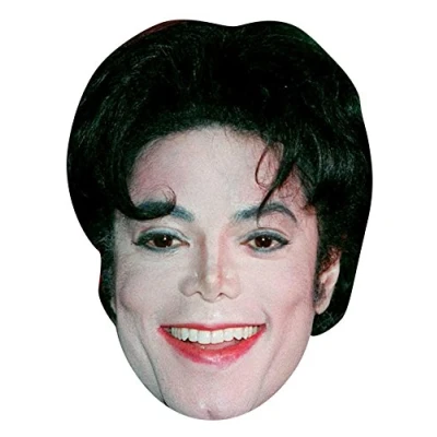 Image of FoxyPrinting MICHAEL JACKSON 01 JB Music Star Fancy Dress Cardboard Celebrity Party Face Mask