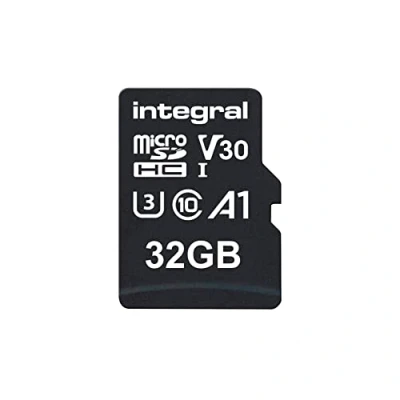 Image of Integral 32GB Twin Pack microSD Memory Card Premium High Speed 4K Video up to 100MB/s Read, 30MB/s Write, UHS I, U3, V30, Class 10, A1 App Performance smartphones, tablets, drones, game consoles