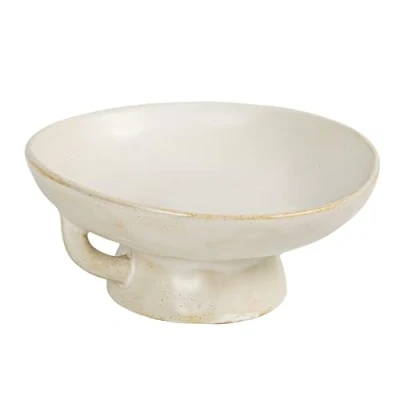 Image of Creative Co op Stoneware Bowl w Reactive Glaze, Décor, Matte White