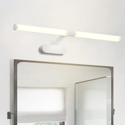 Image of Aigostar LED Bathroom Mirror Light, 8W Vanity Light Fixture Lamp Mounted Wall with IP44 Waterproof 4000K Neutral White 800LM 60CM(Cable Length: 338mm), Plastic