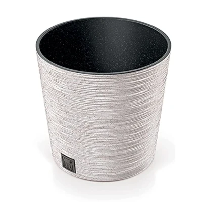 Image of Prosperplast Furu Collection Broken White Planter with Tank 25 x 22.5 cm, 7.5 L Capacity, 22,4 cm