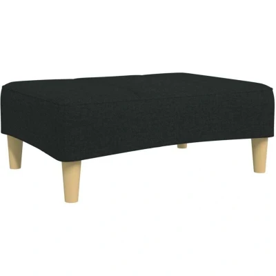 Image of vidaXL Footstool Black 77x55x31 cm Fabric