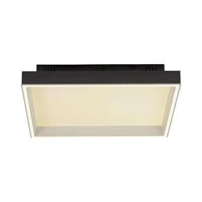 Image of Q Magong Integrated LED Semi Flush Ceiling Light Black 1x 36W 2700 5000K Dimmable