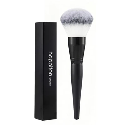 Image of Makeup Foundation Brush Powder Face for Stippling Liquid Cream Blending Bronze Buffing
