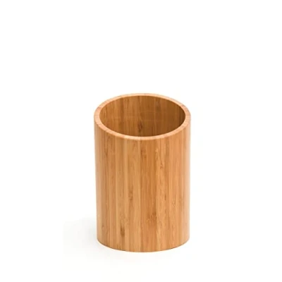 Image of Lipper International 8827 Bamboo Wood Kitchen Tool Holder, 5 1/2&quot; x 8&quot;