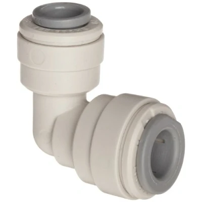 Image of John Guest Reducing Elbow 3/8 inch Tube OD x 5/16 (one individual)
