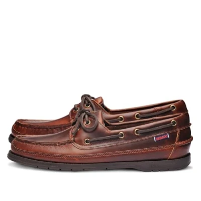 Image of Sebago Schooner Fgl Waxed, Men’s Boat Shoes, Brown (Brown Gum 925), 10.5 UK (45 EU)