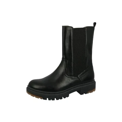 Image of TOM TAILOR Women&#039;s 4295501 Chelsea Boot, black, 5 UK