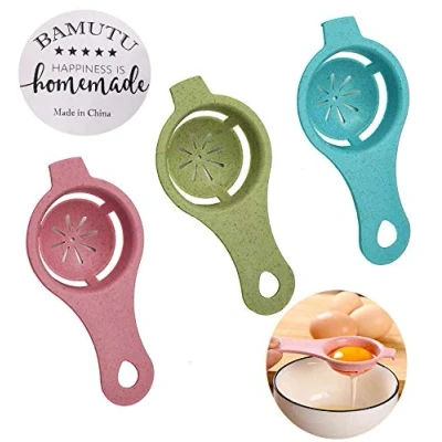 Image of 3PCS Egg Yolk White Separator Whites Strainer Filter Divider Tool Kitchen Baking Gadget
