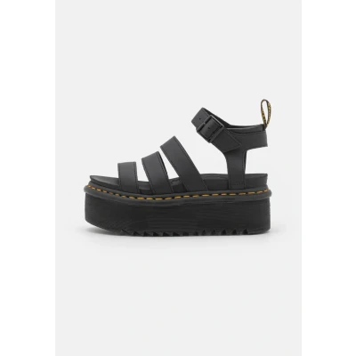Image of Dr. Martens Blaire QUAD Platform sandals, Women&#039;s, Size: 7, Black hydro shoes
