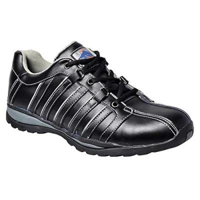 Image of Portwest Steelite Arx Safety Trainer S1P HRO, Size: 36, Colour: Black, FW33BKR36