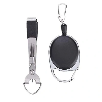 Image of Keenso Fishing Quick Knot Tying Tool, Multi functional Stainless Steel Line Cutter Clipper Nipper Tackle