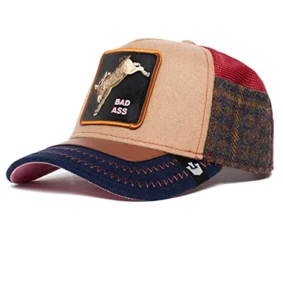 Image of Goorin Bros. Detention Seeker Bad Ass Khaki Adjustable Trucker Cap One Size