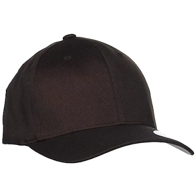 Image of Flexfit Men&#039;s Athletic Baseball Fitted Cap, Brown, S M UK