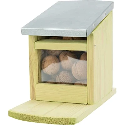 Image of TRIXIE 897g Pine Metal Squirrel Feeder 59607,Black