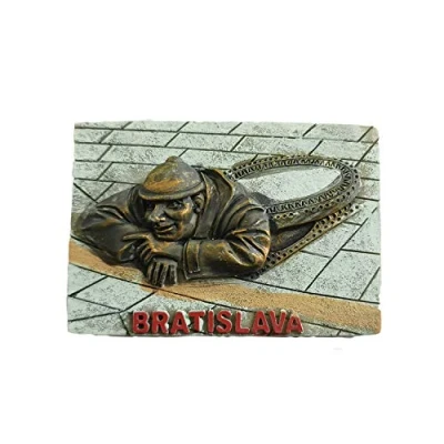 Image of Bratislava Slovakia 3D Refrigerator Magnet Resin Travel Souvenirs,Handmade Home &amp; Kitchen Decoration Fridge Collection Gift