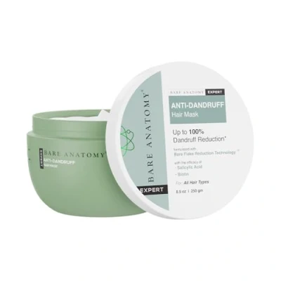 Image of Bare Anatomy EXPERT Anti Dandruff Hair Mask Targets Oily Scalp and Sheds Dry Flakes 250g