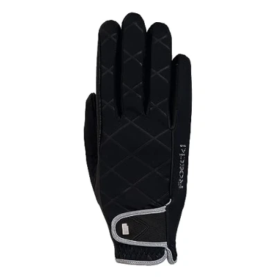 Image of Roeckl Sports equestrian gloves JULIA, ladies winter riding glove, black 7,5