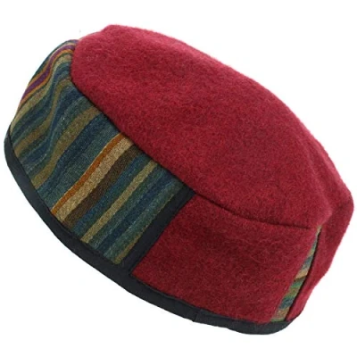 Image of Siesta Nepalese Wool Smoking Hat Red (Large)