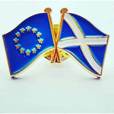 Image of Scotland EU Flags Enamel Pin Badge Remain FlagSuperstore