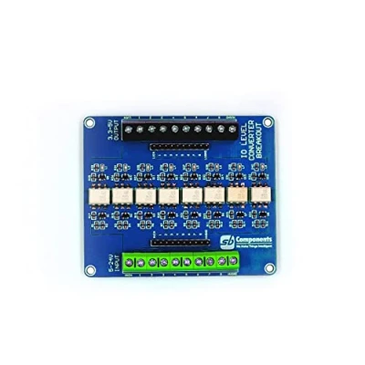 Image of 8 Channel IO Level Converter Breakout Bit Optocoupler Isolator Board 5V 24V PLC Signal Voltage Module