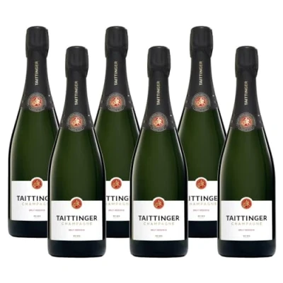 Image of Taittinger Brut Reserve Champagne (Case of 6) 75cl 12% abv