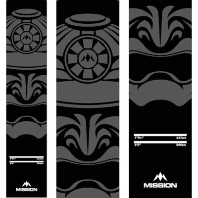 Image of Mission Darts Lightweight Carpet Dart Mat Available in Multiple Designs. (Mission Samurai)