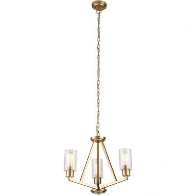 Image of Kichler Deryn Multi Arm Pendant Ceiling Light Natural Brass