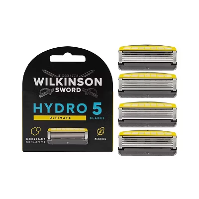 Image of Wilkinson Sword Hydro 5 Skin Protection Advanced 4 Blade Razor Blades Refills with Menthol Enriched Lubricant Band