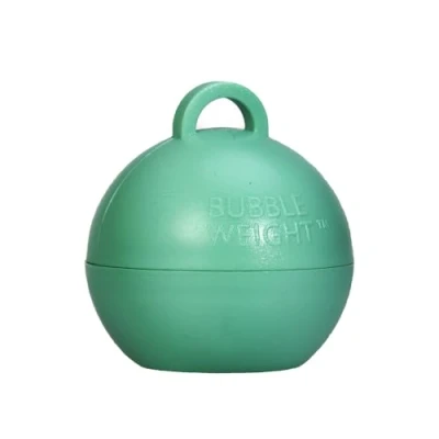 Image of Creative Party Bulk Pack of 25, Bubble Balloon Weights Mint Green 35g, for Helium Gas Inflated Balloons, Feat. Ribbon Loop/Hoop Holder, to stand on Floor or Table, Weight/Holders/Stand, BW029