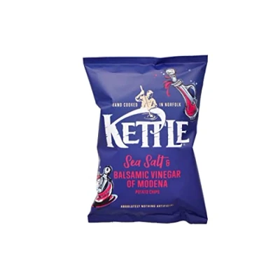 Image of Kettle Sea Salt and Balsamic Vinegar of Modena Chips, 130 g