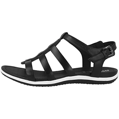 Image of Geox Womens Vega Sandals, Black, 8 UK