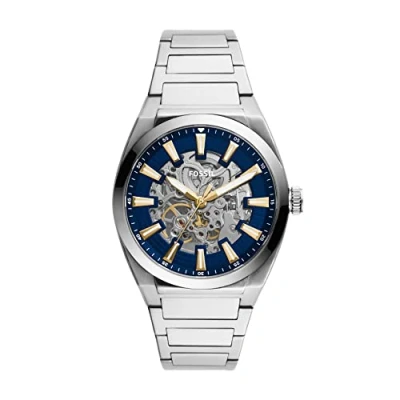 Image of Fossil Watch for Women Everett, Automatic Movement, 42 mm Silver Stainless Steel Case with a Strap, ME3220