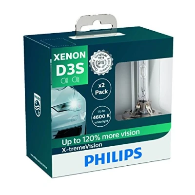Image of Philips X tremeVision 42403XVS2 Xenon headlight bulb D3S, set of 2
