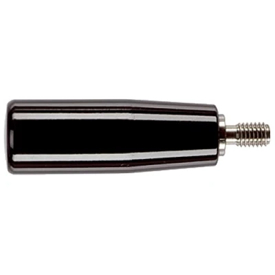 Image of HALDER 24530.0050 Cylinder Handles, Black, d1=26 mm / d2=M8 Stahl