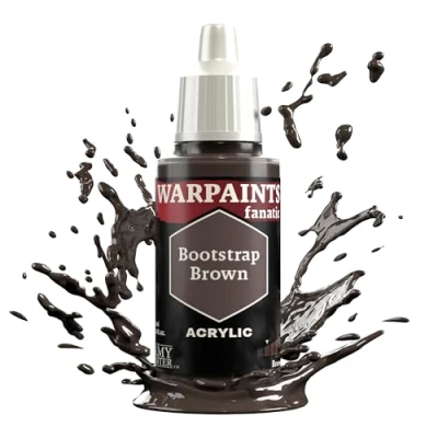 Image of The Army Painter Browns &amp; Neutrals Warpaints Fanatic 18ml Acrylic Paints (Bootstrap Brown)