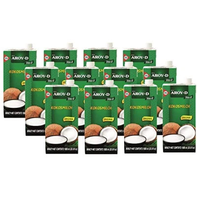 Image of Aroy D coconut milk 12 x 1L (with E435)