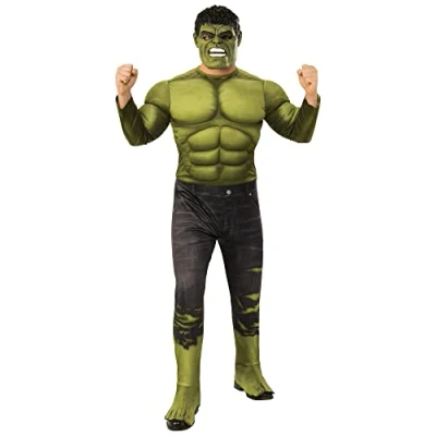 Image of Rubie&#039;s 700735STD000 MARVEL AVENGERS ENDGAME hulk Fancy Dress, Men, Multicolour, STD